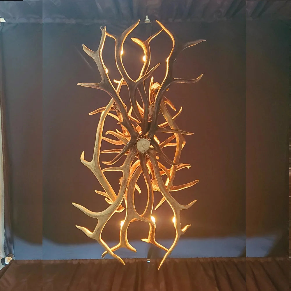 Hahn's Peak Elk Antler Chandelier