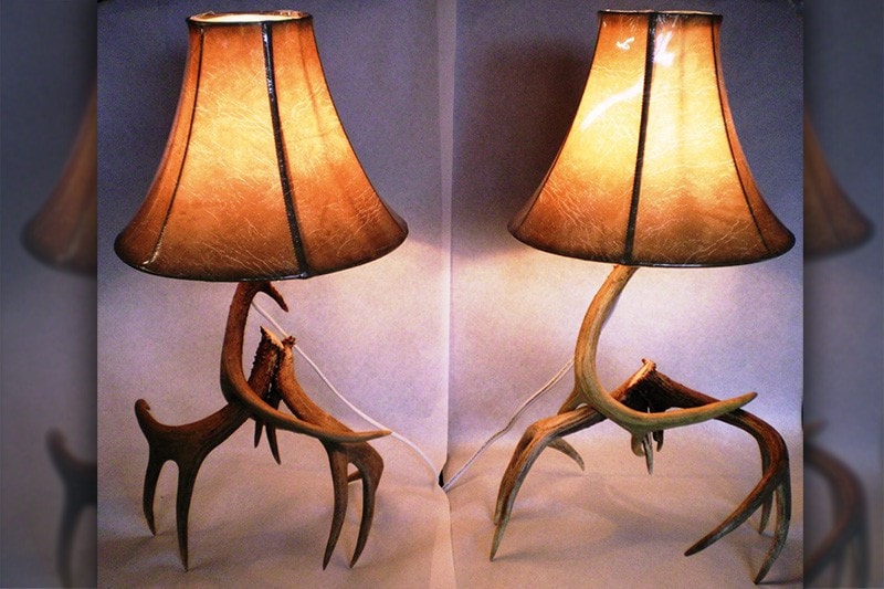 Night Stand Antler Lamps (Set) - Rocky Mountain Antler Works