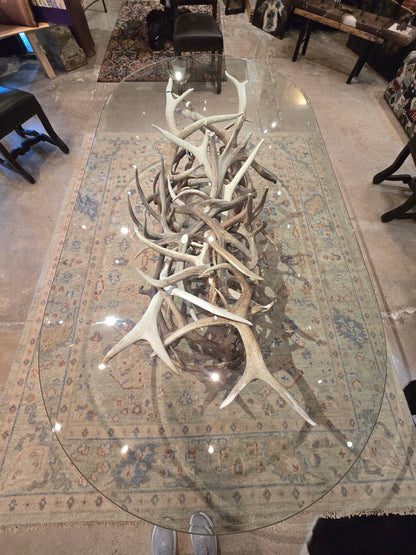 Amazing elk antler dining room table