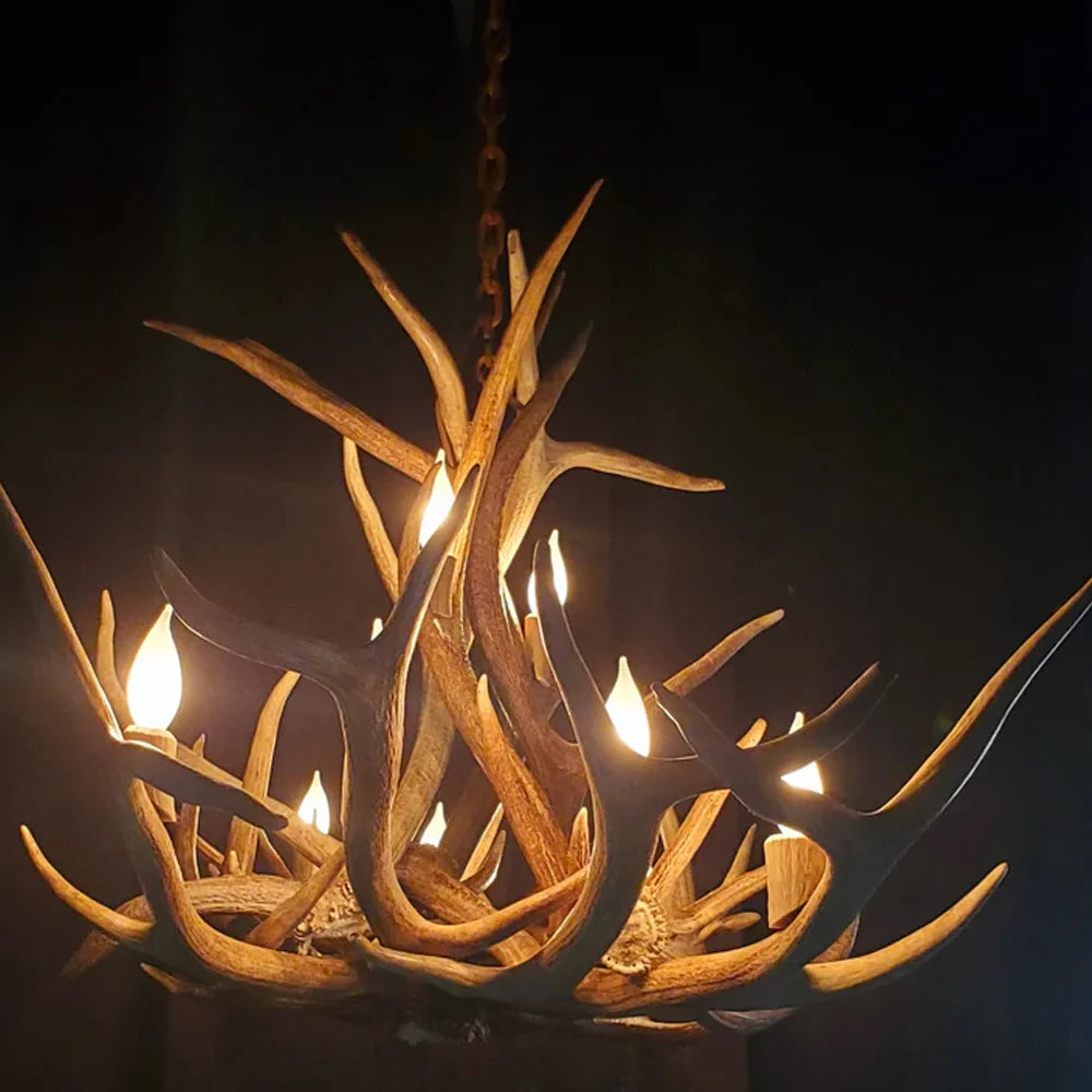 Hahn's Peak Elk Antler Chandelier