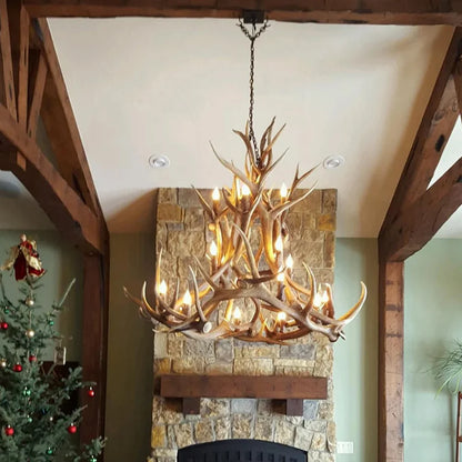 Kingston Peak XL Elk Antler Chandelier