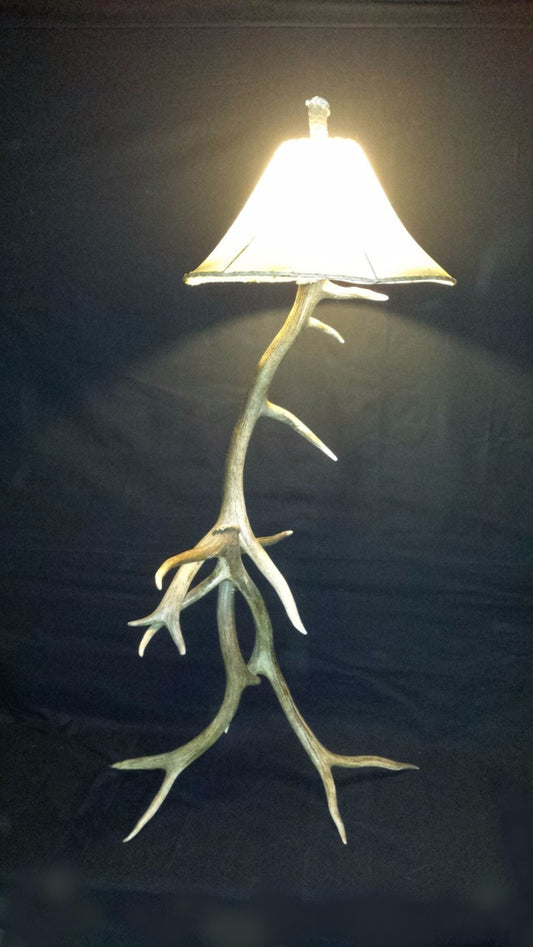 Elk Antler Floor Lamp – 3 Antler - Rocky Mountain Antler Works