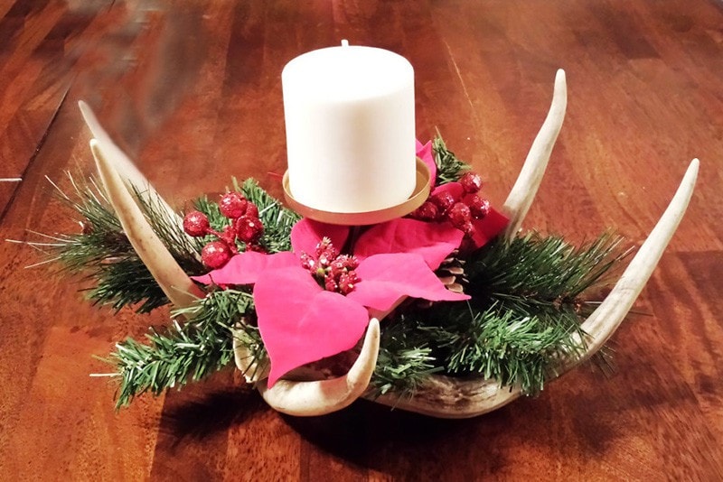Deer Antler Christmas Centerpiece - Rocky Mountain Antler Works