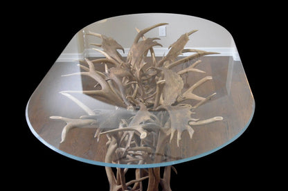 Amazing elk/fallow deer antler dining room table - Rocky Mountain Antler Works