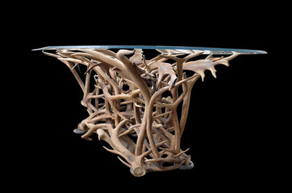 Amazing elk/fallow deer antler dining room table - Rocky Mountain Antler Works