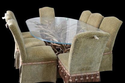 Amazing elk/fallow deer antler dining room table - Rocky Mountain Antler Works