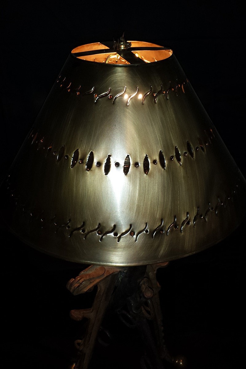 “The Rancher” Antique Horse Collar Lamp - Rocky Mountain Antler Works