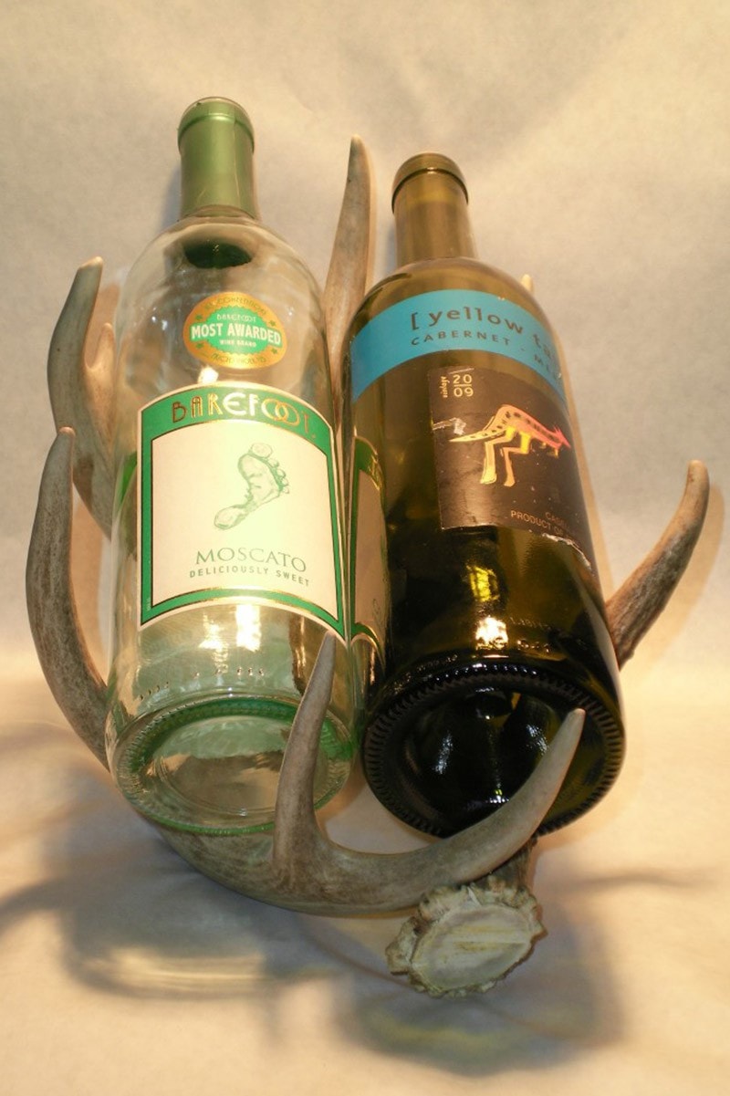 Wine Rack – Double Bottle - Rocky Mountain Antler Works
